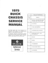 1975 Buick Factory Repair Maintenance Shop Chassis Service Manual All Series
