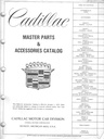 1969-1974 Cadillac Master Parts & Accessories Catalog