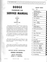 1963 Dodge Custom Eight Eighty 880 Shop Maintenance Repair Service Manual