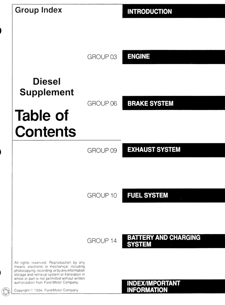 1995 Ford Econoline Original OEM Factory Shop Repair Maintenance Service Manual 3 Vol. Set w/Diesel Supplement