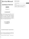 2005 Chrysler Sebring Coupe & Dodge Stratus Coupe Service Shop Repair Manual Complete 4 Vol. Set