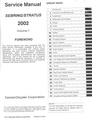 2002 Chrysler Sebring Coupe & Dodge Stratus Coupe Service Shop Repair Manual Complete 3 Vol. Set