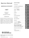 1997 Chrysler/Dodge Sebring/Avenger Shop Maintenance Repair Service & Electrical Manual 2 Vol. Set