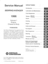 1996 Chrysler/Dodge Sebring/Avenger Shop Maintenance Repair Service & Electrical Manual 2 Vol. Set