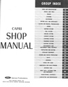 1970 Mercury Capri Factory OEM Shop Repair Maintenance Service Manual