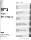 1973 Mercury Capri Factory OEM Shop Repair Maintenance Service Manual