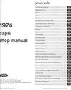 1974 Mercury Capri Factory OEM Shop Repair Maintenance Service Manual (copy)