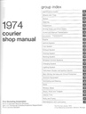 1974 Ford Courier Factory OEM Shop Repair Maintenance Service Manual