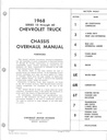 1968 Chevrolet C/K Pickup Van Blazer Suburban 10-60 Truck Chassis Overhaul Manual