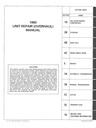 1980 Chevrolet Passenger Cars & Light Truck 10-35 Series Unit Repair (Overhaul) Manual