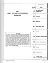 1981 Chevrolet Passenger Cars & Light Truck 10-35 Series Unit Repair (Overhaul) Manual