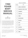 1980 Fisher Body Service Manual for Chevrolet, Cadillac, Buick, Oldsmobile, Pontiac, and GMC Car Models