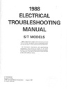 1988 Chevrolet S-10 Pickup Blazer Truck Electrical Diagnosis Shop Service Repair Manual Supplement
