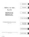1978-1981 Harley Davidson Electra Glide FL Super Glide FX OEM Factory Shop Repair Service Manual