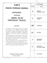 1971 Chevrolet Medium Truck 40-60 Series Chassis Overhaul Manual Supplement