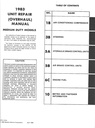 1983 Chevrolet Medium Duty Truck Unit Repair Manual