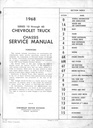 1968 Chevrolet C/K Truck Chassis Repair Maintenance Shop Service Manual Series 10-60 (Light-Duty and Medium-Duty C/K Pickup Truck, G-Van, Blazer, Suburban)