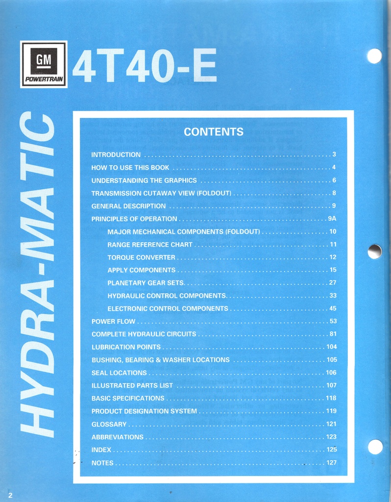 1995-2005 GM Hydra-Matic 4T40-E Automatic Transaxle Technician's Guide