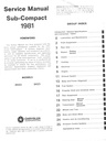 1981 Dodge/Plymouth Challenger/Sapporo Shop Maintenance Repair Service Manual