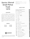 1979 Dodge D-50 and Plymouth Arrow Pickup Truck Shop Maintenance Repair Service Manual