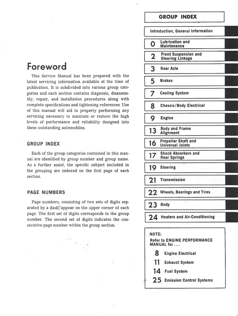 1982 Chrysler/Dodge/Plymouth Rear Wheel Drive Car Shop Maintenance Repair Service Manual 2 Vol Set Imperial, New Yorker, Cordoba, Mirada, Diplomat, Gran Fury, Caravelle