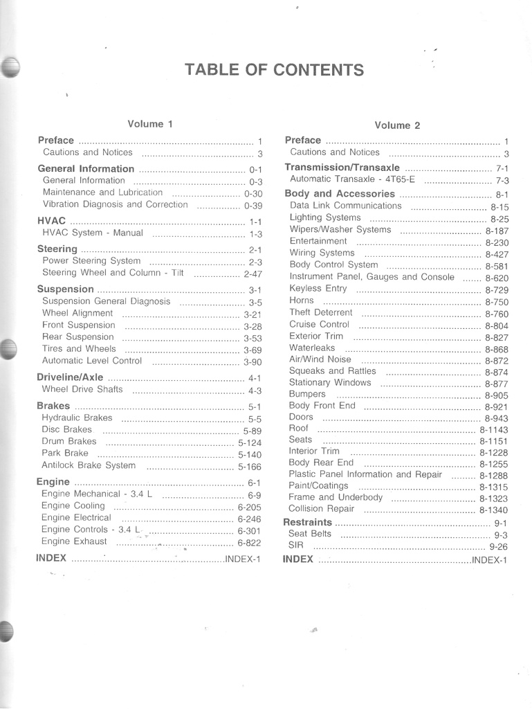 1999 Chevrolet Venture Pontiac Trans Sport Oldsmobile Silhouette Shop Repair Maintenance Service Manual Complete 2 Vol. Set