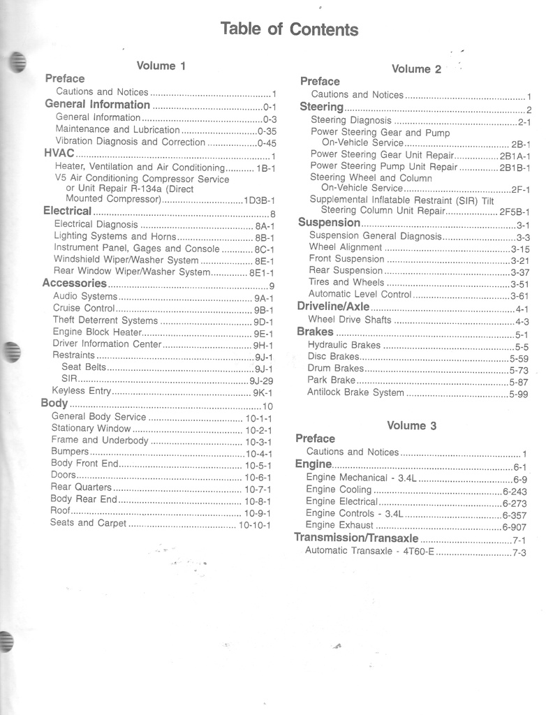 1998 Chevrolet Venture Pontiac Trans Sport Oldsmobile Silhouette Shop Repair Maintenance Service Manual Complete 4 Vol. Set