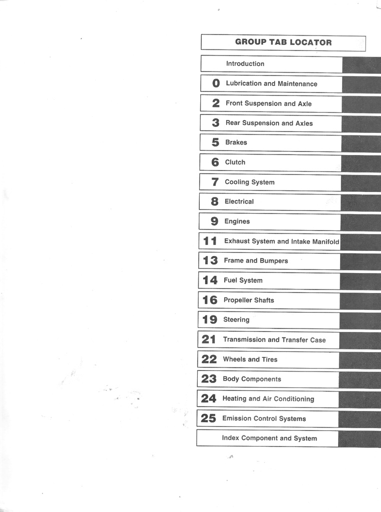 1992 Dodge Dakota Pickup RWD/4WD Shop Repair Service Manual