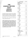 1986 General Motors Body Service Manual for Cadillac, Buick, and Oldsmobile Passenger Cars