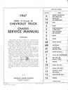1967 Chevrolet C/K Truck Chassis Repair Maintenance Shop Service Manual Series 10-60 (Light-Duty and Medium-Duty Truck, C/K Pickup Truck, G-Van, Blazer, Suburban)