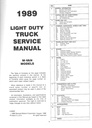1989 GMC Safari M/L Van Service Shop Manual
