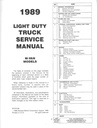 1989 Chevrolet Astro M/L Van Service Shop Manual