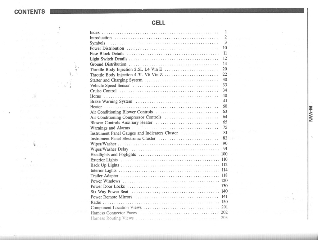 1988 Chevrolet Astro Van Electrical Diagnosis Shop Service Repair Manual Supplement