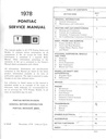 1978 Pontiac Factory OEM Shop Service Repair Manual All Models