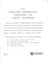1974 Chrysler/Plymouth/Imperial/Dodge Wiring Diagrams Road Runner/Dart/Duster/New Yorker etc.