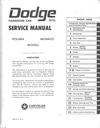1970 Dodge Polara Monaco Shop Maintenance Repair Service Manual