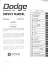 1969 Dodge Polara Monaco Shop Maintenance Repair Service Manual