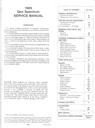 1989 Geo Spectrum Shop Repair Maintenance Service Manual