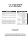 1993 Geo Storm Shop Repair Maintenance Service Manual