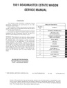 1991 Buick Roadmaster OEM Shop Service Repair Manual