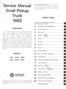 1982 Dodge D-50 and Plymouth Arrow Pickup Truck Shop Maintenance Repair Service Manual