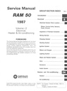 1987 Dodge RAM 50 Pickup Truck Shop Maintenance Repair Service Manual Set