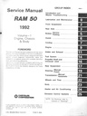 1992 Dodge RAM 50 Pickup Truck Shop Maintenance Repair Service Manual Set