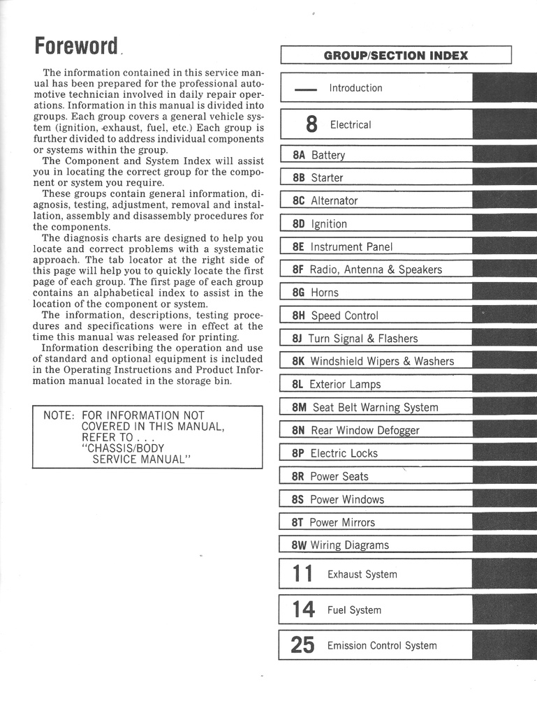 1988 Dodge/Plymouth Ram Van, Caravan, and Voyager Front-Wheel-Drive Van/Wagon Shop Maintenance Repair Service Manual 2 Vol. Set 