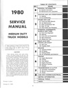 1980 Chevrolet Medium Duty Truck Series 40-60 B, C, P & W Chassis Shop Maintenance Repair Service Manual
