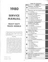 1980 Chevrolet Heavy Duty Truck Series D9, J8 & N9 Chassis Shop Maintenance Repair Service Manual