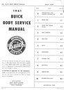 1961 Buick Factory Body Repair Maintenance Shop Service Manual