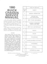 1980 Buick Factory Repair Maintenance Shop Chassis Service Manual All Series