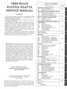 1988 Buick Riviera Reatta OEM Shop Service Repair Manual