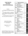 1993 Buick Riviera OEM Shop Service Repair Manual